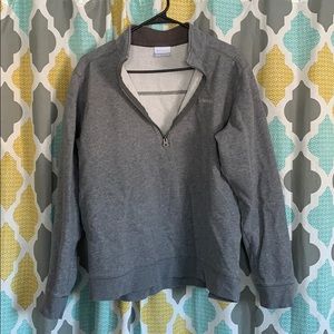 Men’s Grey Columbia Quarter Zip Sweatshirt